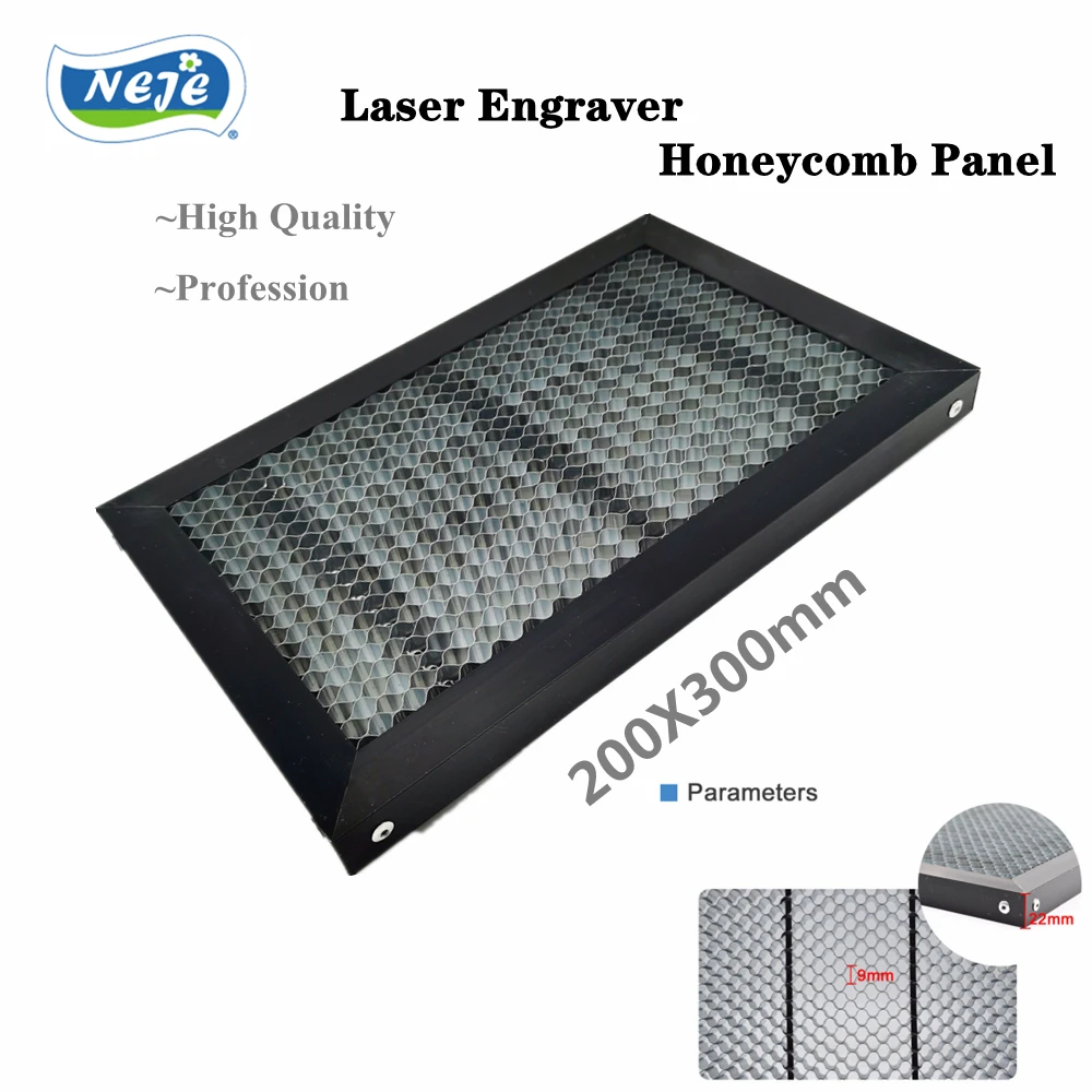 

NEJE High Quality Laser Engraver Pad Backing Plate Honeycomb Panel 200X300mm Work Platform, for Laser Cutting Engraving Machine