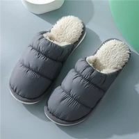 autumn winter warm cotton slippers men women indoor non slip flat furry slipper flooring couple home warm fur slides