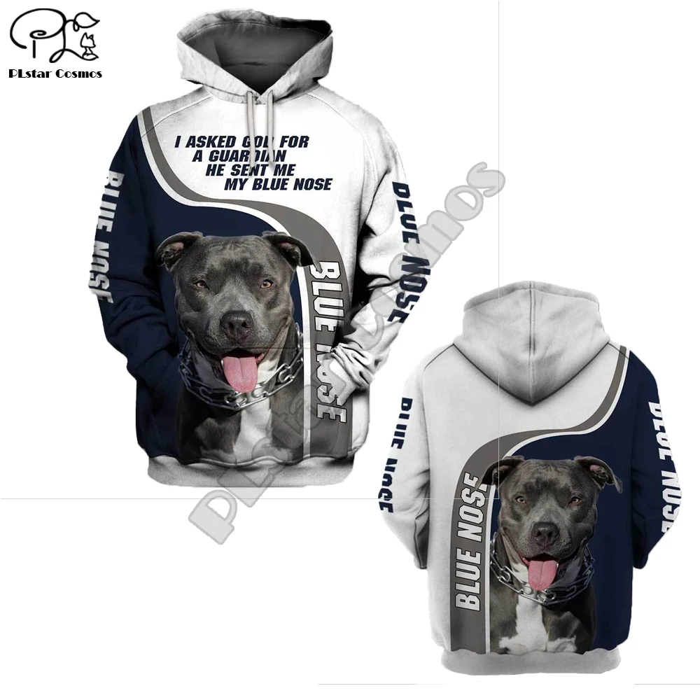 Толстовка унисекс с капюшоном и длинным рукавом свитшот 3D принтом голубого носа