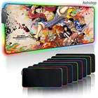 Японский слитный игровой коврик для мыши RGB подсветка коврик 900x400 геймер XXL Коврик для компьютерной мыши CS GO Нескользящий Резиновый Настольный коврик для ПК