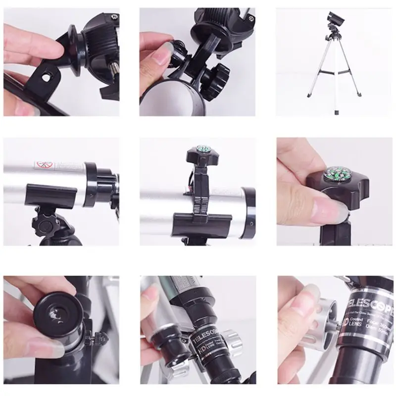 

Children Professional Astronomical Telescope with Tripod and Finder Scope and Compass Portable Monocular Telescope