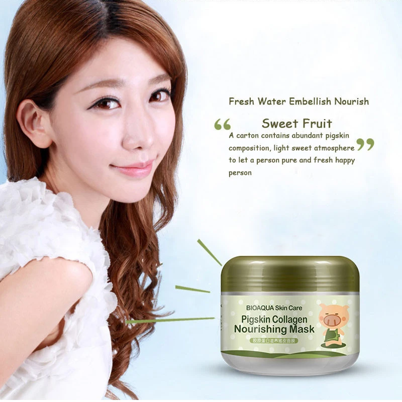 

Протеиновые маски свиной коллаген 100 г, глубоко увлажняющая питательная нежная сужающая поры маска для черных точек, укрепляющая и смягчающ...