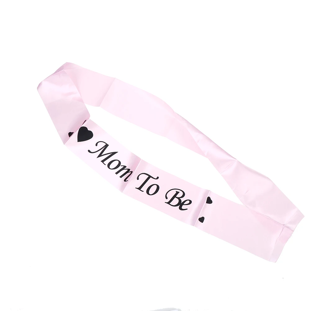 

Mummy To Be Sashes Pink Shoulder Strap Baby Shower Satin Ribbon Mom Party Gift Favors Designs Decorative Crafts