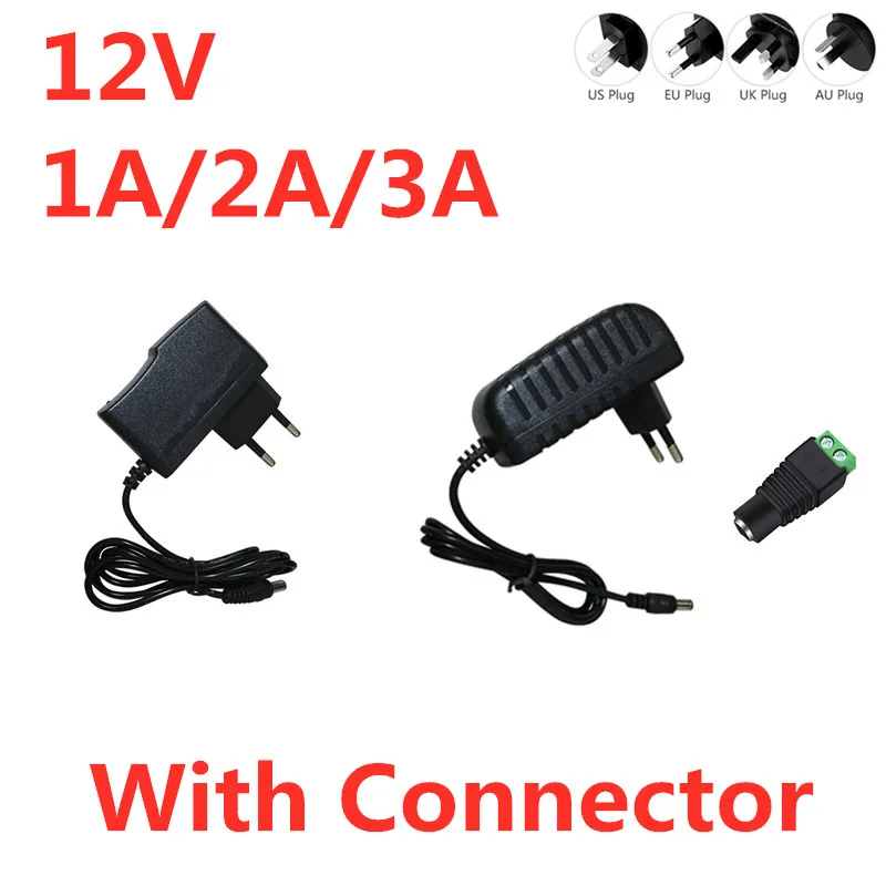 AC 110V 220V DC 12 V 1A 2A 3A освещение Трансформатор Питание светодиодный драйвер адаптер