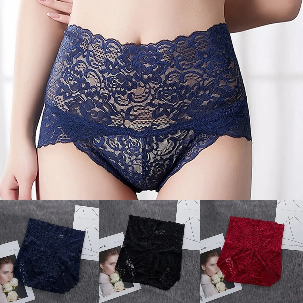 

Hollow Lace Panties Women Panties High Waist Plus Size Female Sexy Underwear Butt Lift Lingerie Seamless Briefs Underpants 2021
