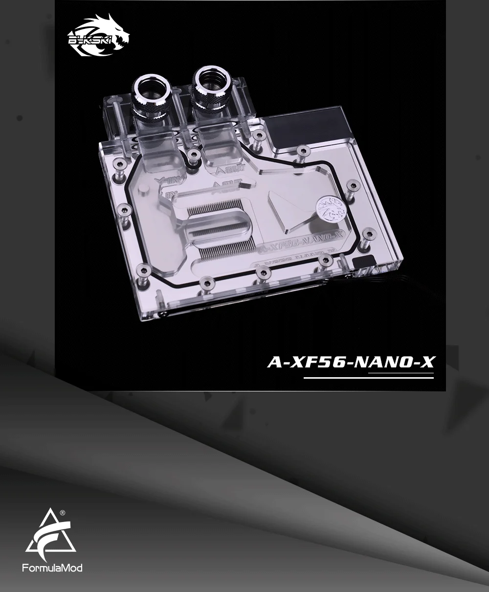 Bykski A-XF56-NANO-X, водоблок с полным покрытием видеокарты, система освещения RBW, для всех серий founator Edition AMD VEGA56 Nano