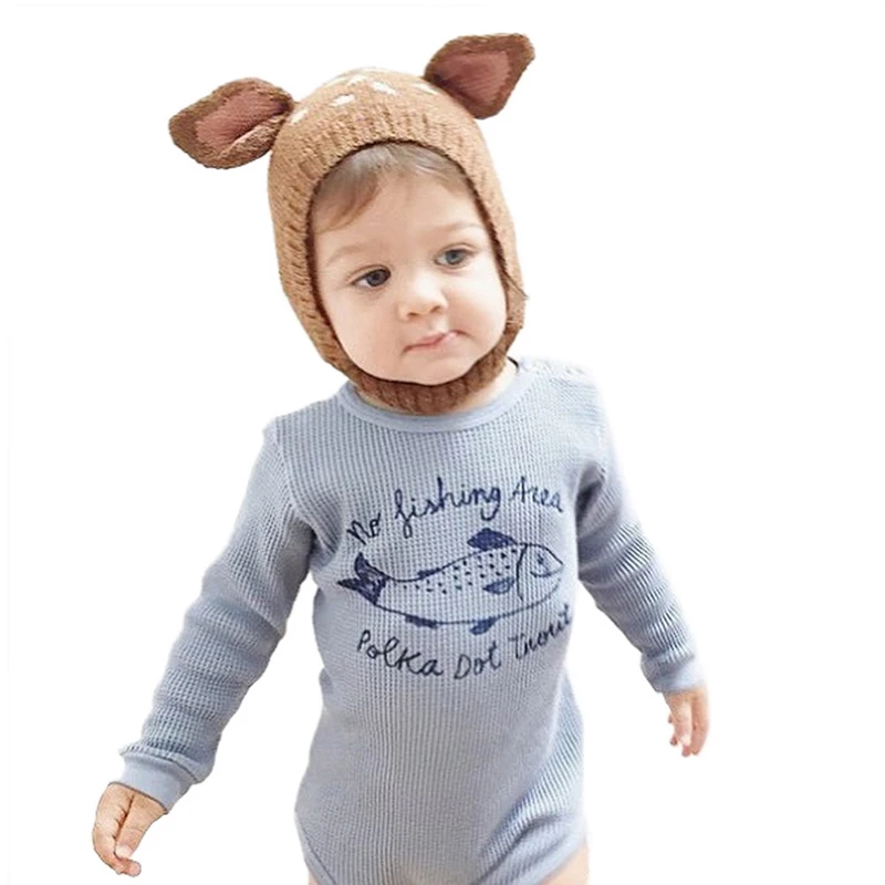 

Осенне-зимняя детская шапка вязаная плюшевая шапка для девочек и мальчиков детские шапки шапка для малышей Шапка для новорожденных детская...