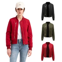 2021 new spring autumn bomber jacket women cotton liner baseball coat fashion streetwear