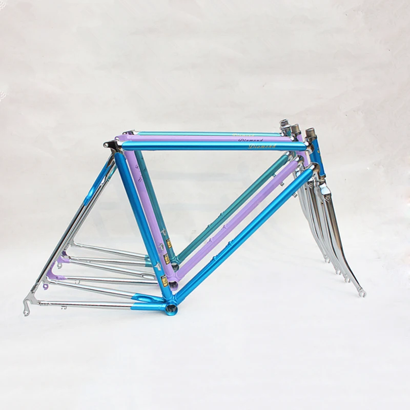 DIY 700 C рама 48 см 50 52 54 56 58 Рейнольдс 525 хромолибденовая стальная Фиксированная Рама