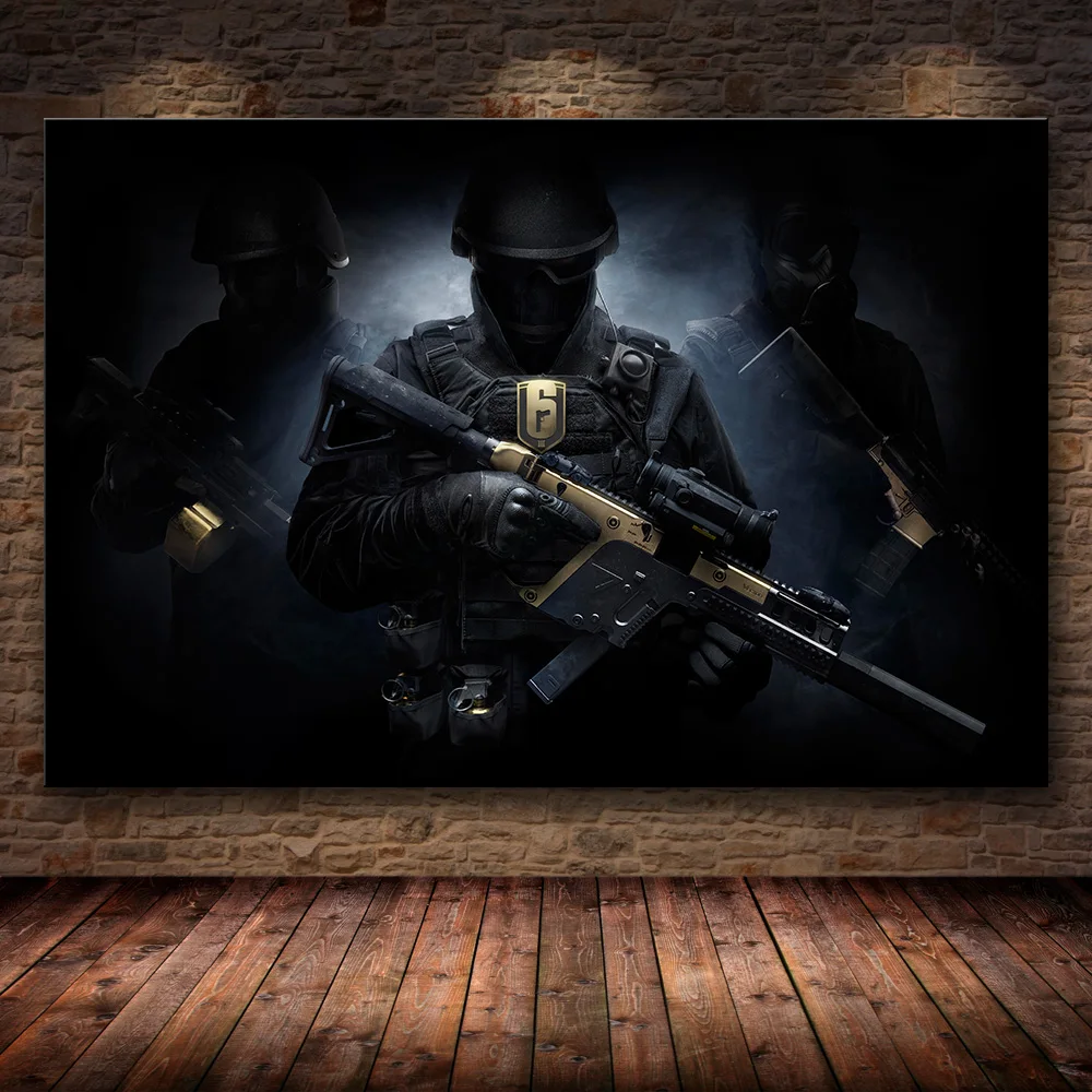 09 Unframed постер украшение картина Tom Clancy's Rainbow Six Siege на HD холсте картина искусство картина маслом - Цвет: 09