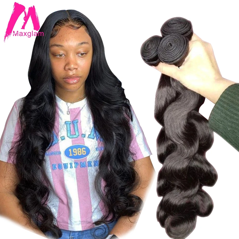 Бразильские человеческие волосы волнистые пряди для наращивания 8 30 40 дюймов не