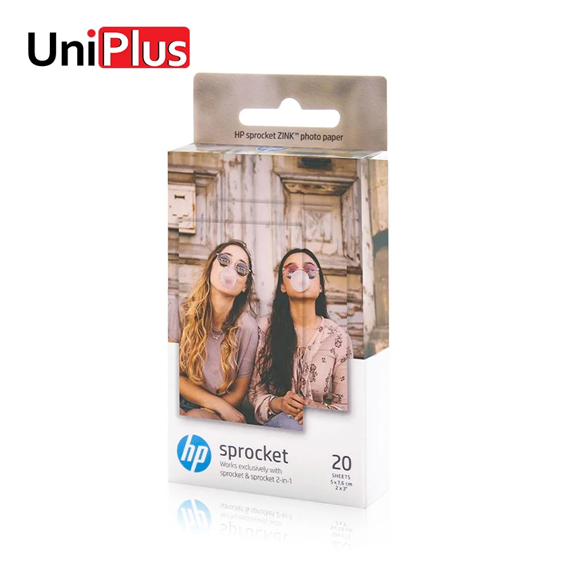 Фотобумага UniPlus Zink для hp Sprocket Pocket photo paper Sticky backped Picture 2x3 inch Snapshot sticker Printer |