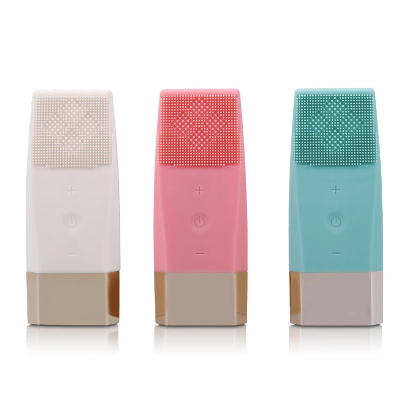

Electric Facial Cleanser Pore Exfoliating Brush Vibration Massager Deep Pore Cleaning Face Skin