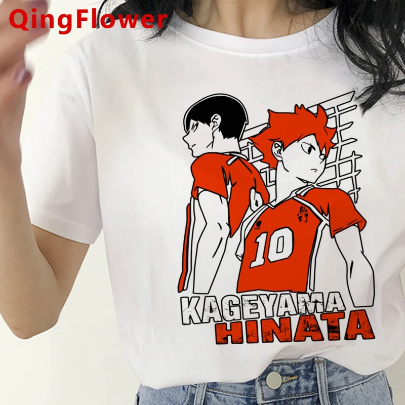 

Oya Haikyuu одежда для женщин кавайная одежда для пар Повседневная Винтажная Футболка ulzzang Топы винтажные футболки
