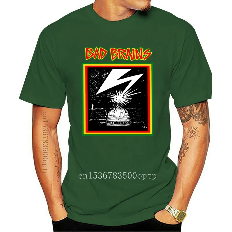 

Новинка 2021 года, модные футболки, футболки, официальная Винтажная футболка с логотипом «плохой мозг», с эффектом потертости, размеры S, M, L, Xl, ...