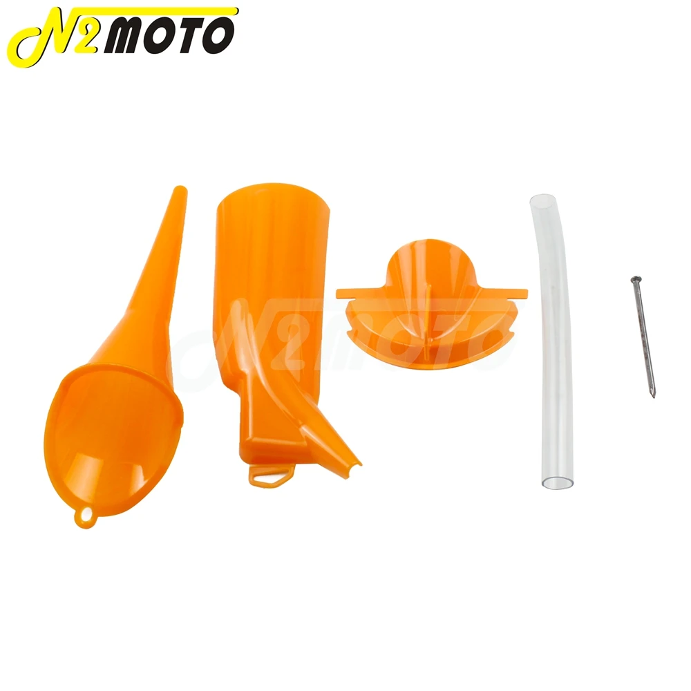 Оранжевый пластиковый чехол для автомобиля мотоцикла наполнитель масла воронка