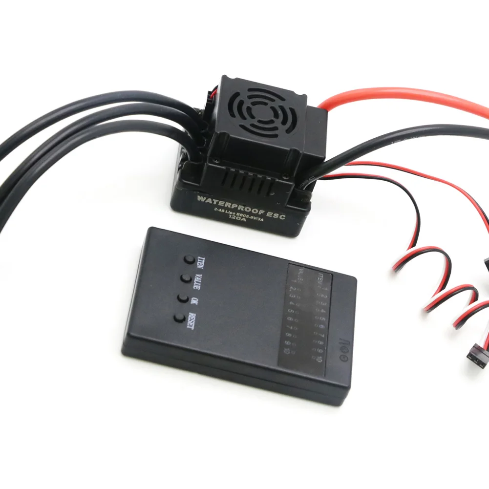 Бесщеточный Электрический контроллер скорости Rc 120A ESC с картой Programe 2-4S 5 8 В/3A для