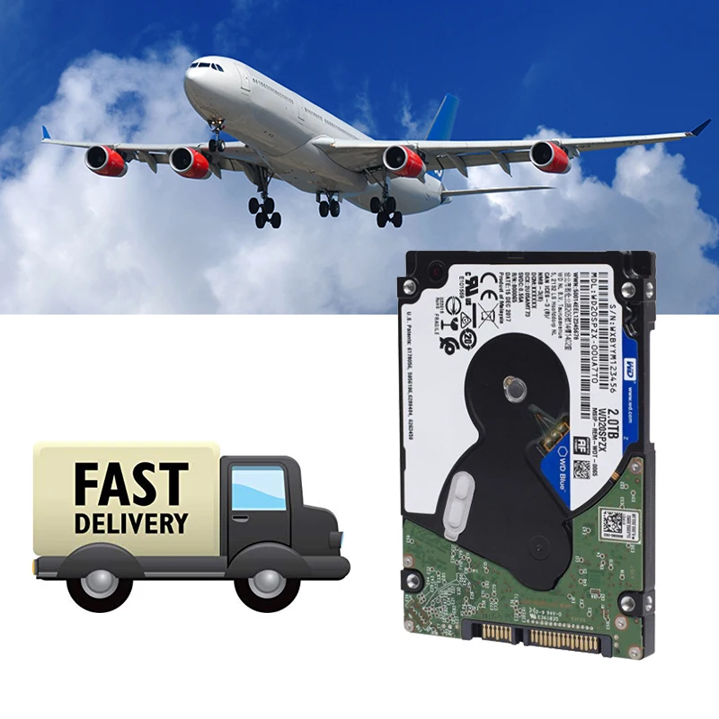 WD Blue жесткий диск 2 5 &quotSATA III внутренний 2000 Гб HDD HD 6 8 128 м 7 мм 5400 об/мин для ноутбуков