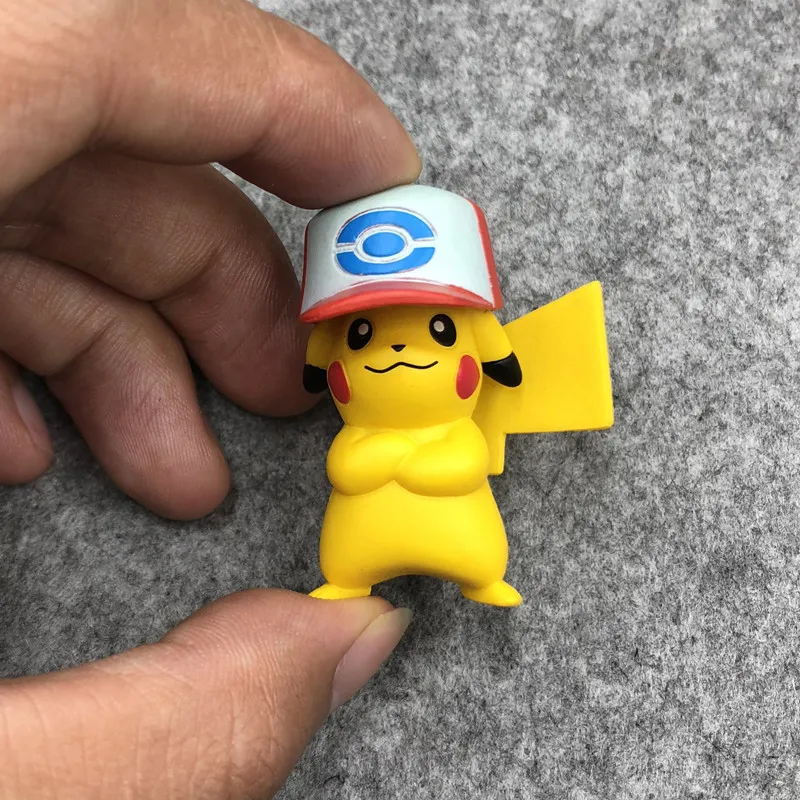 

Pokemon New Hat Pikachu 7 Dolls and Dolls Decorations Gifts for Children Small model 5cm