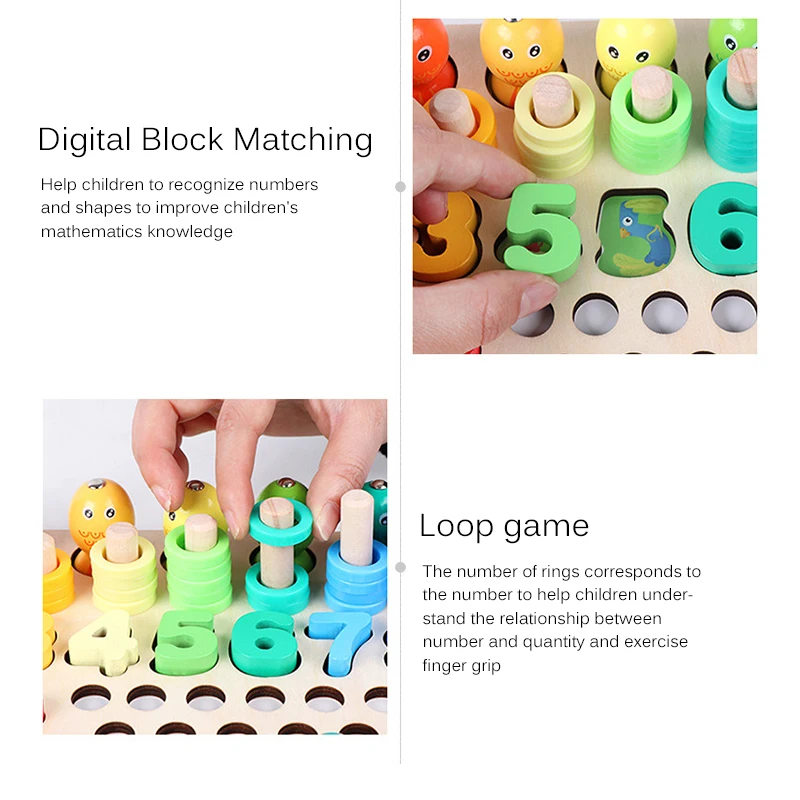 

Kids Wooden Toy Puzzles Color Memory Chess Match Game Intellectual Children Party Board Games Baby Educational Learning Toys