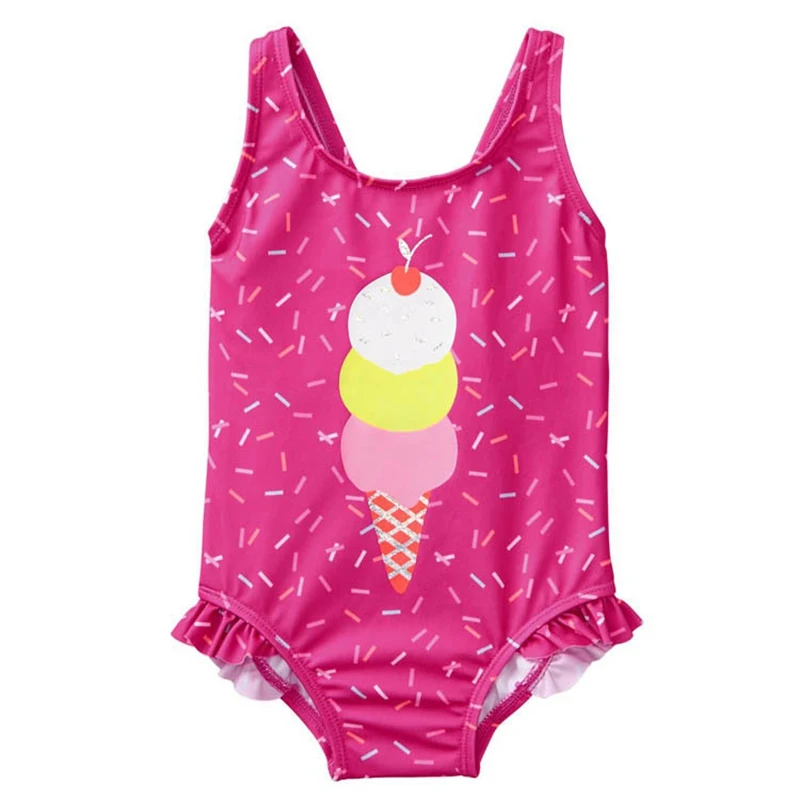Повседневный модный купальный костюм Русалочки для маленьких девочек Купальный