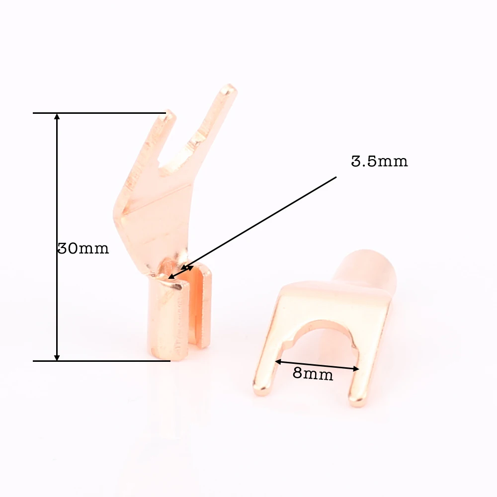 Высококачественный чистый красный медный штекер для динамика|speaker cable plug|plug