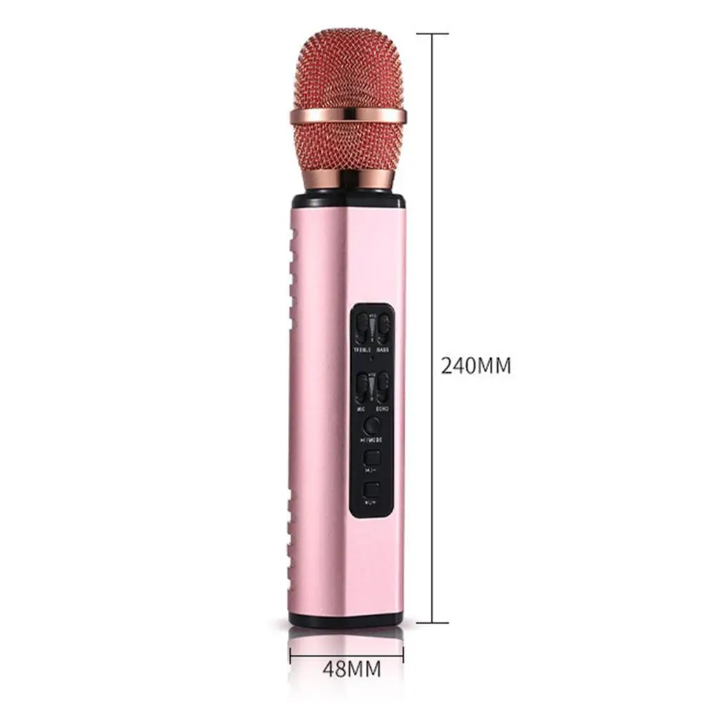 

K6 Handheld Wireless Bluetooth Condenser Microphone Karaoke Speech Mic Speaker Home KTV For Music Player Singing Recorder Mic