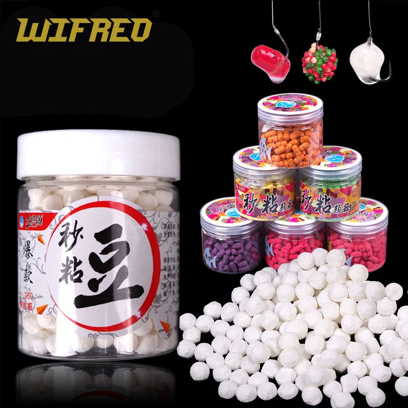 

1 Bottle Freshwater Grass Carp Bream Curcian Fishing Sticky Bait Beans Boillie Bait for Black Carp Pole Fishing Multiple Flavor