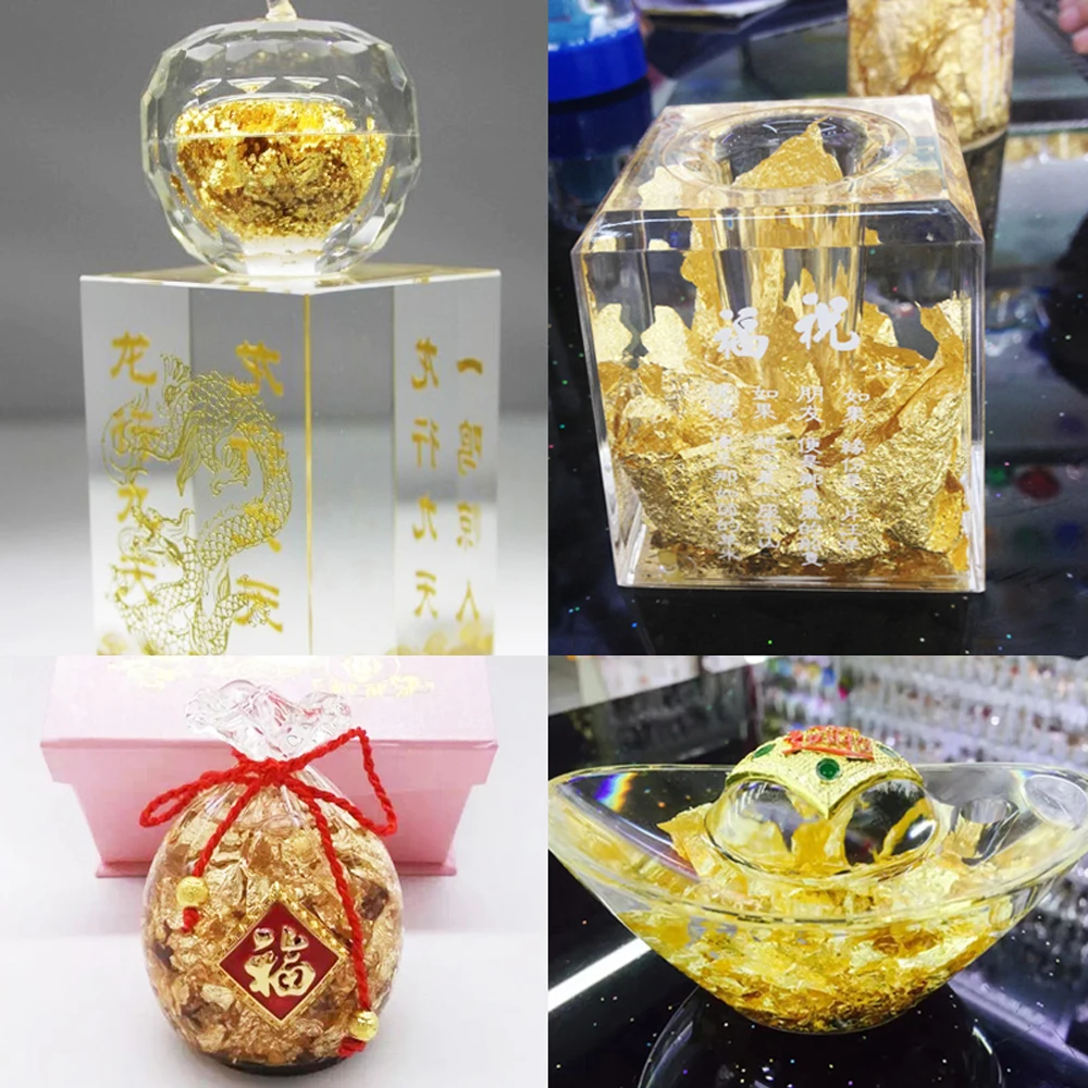 

Gold foil Flakes Copper Flakes for Gliding Arts Crafts Decoration Silver Copper Gold Foil Fragments Imitation Gold Flakes Craft