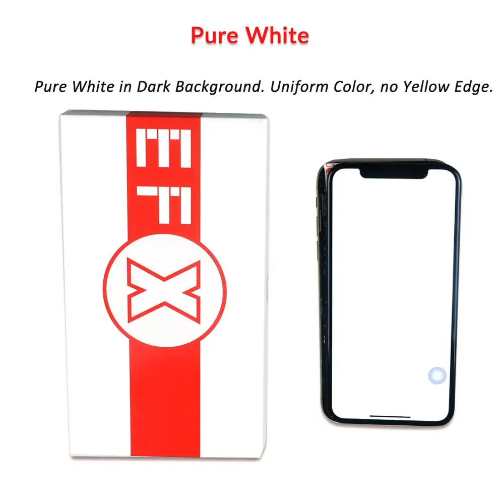1 шт. EFaith EFX дисплей для iPhone X XR XS Max ЖК Amoled с полным обзором экран высокой яркости 2 5D