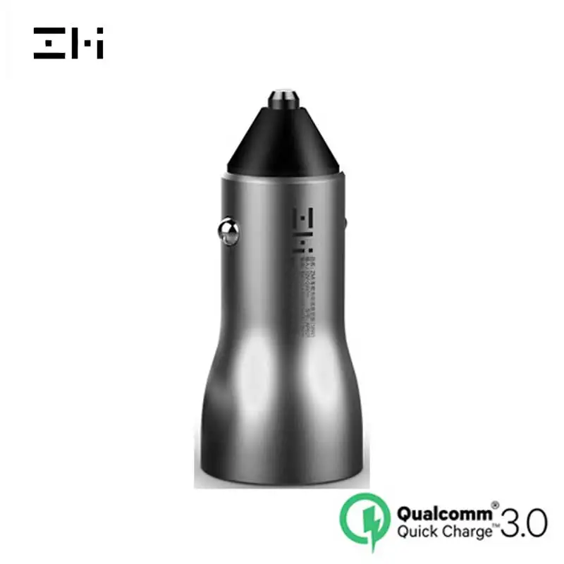 Автомобильное зарядное устройство ZMI Dual USB Quick Charge 3 0 цифровое напряжение/ток