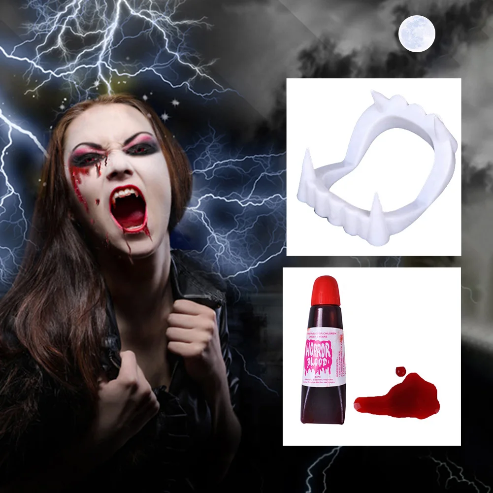 Фестиваль многофункциональный набор поддельных зубов розыгрыш страшный