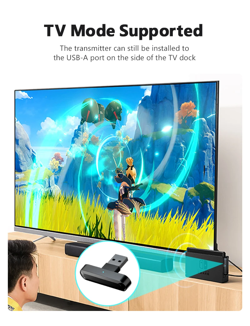 Bluetooth 5 0 аудио передатчик Type C и USB беспроводной адаптер A2DP EDR USB-C USB-адаптер для Nintendo