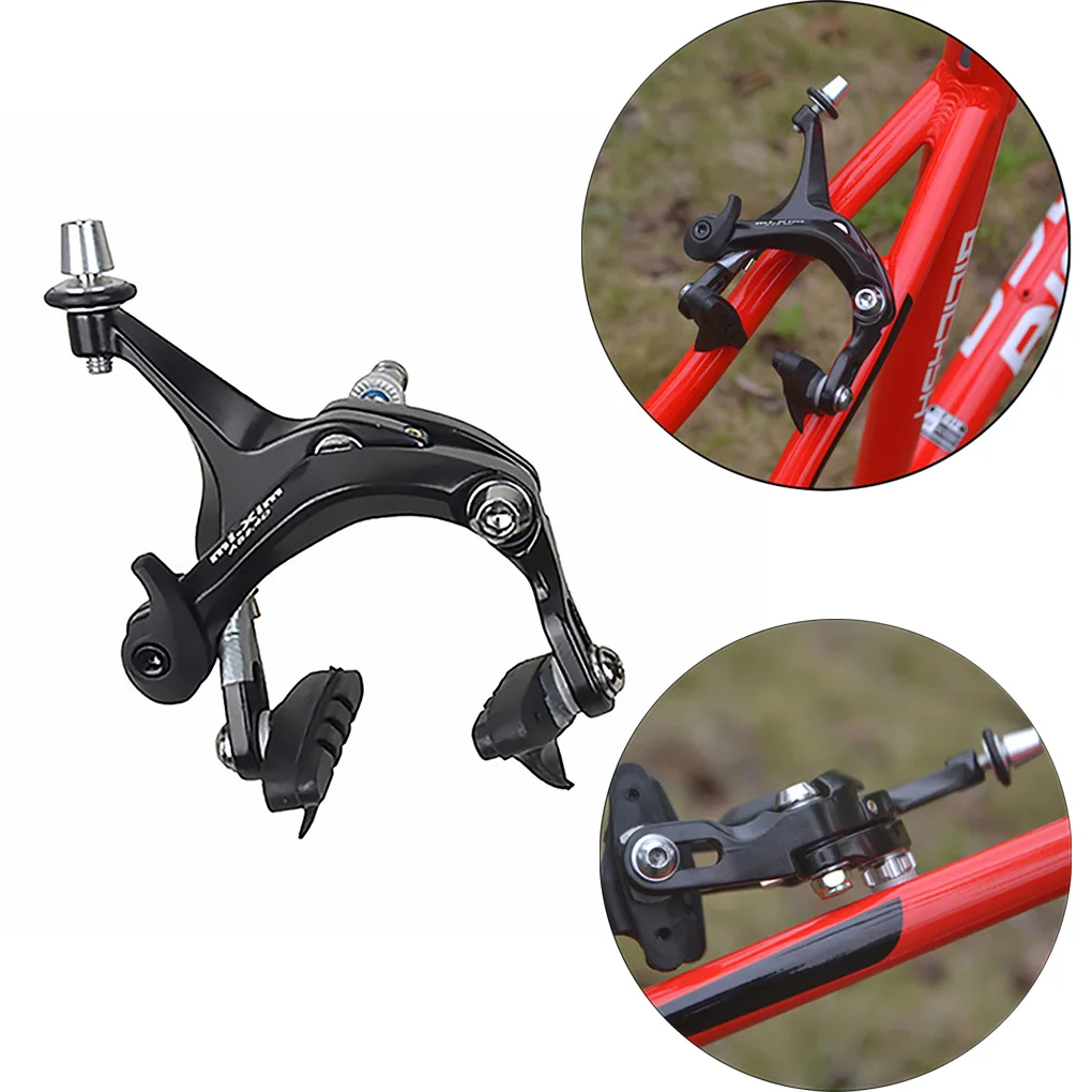 

MTB Dual Pivot Brake Caliper Road Bike Aluminum Alloy Brake Clamp Durable Bike Brake Caliper Bicycle Accessory