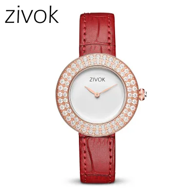 Модные женские часы ZIVOK роскошные Брендовые Часы для девочек повседневные
