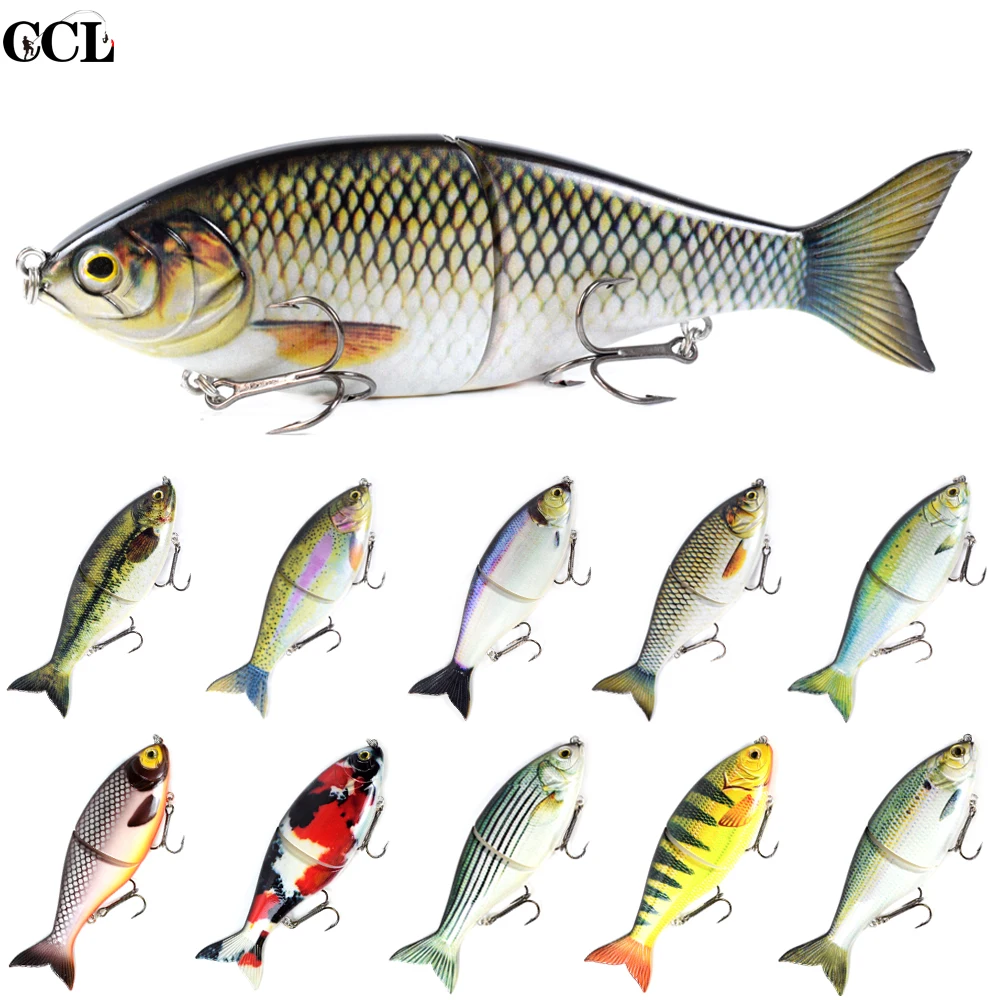 

178mm 82g Slow Sinking Slider Shad Jointed Fishing Lures Hard Body Wobblers Bait Pike Bass Swimbait Fishing Tackle