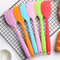 multicolor food grade silicone spatula non stick butter cooking silicone spatula set cookie pastry scraper cake baking tool