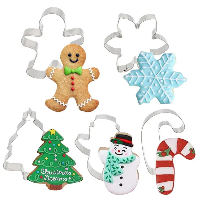 Christmas Cookie Cutter Gingerbread Xmas Tree Mold Christmas Cake 1