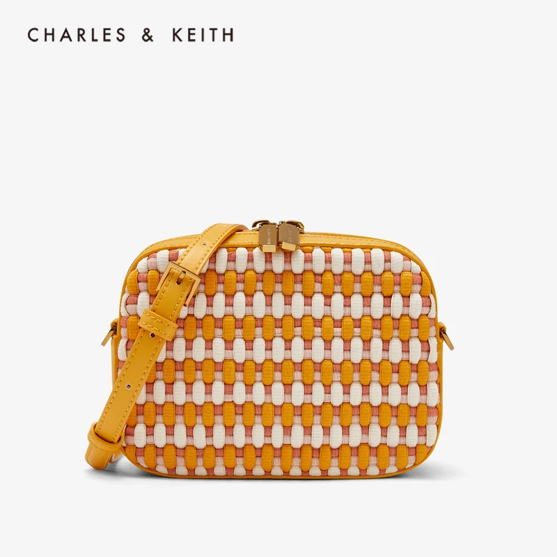 CHARLES＆KEITH Новинка на Весну2020г.CK2 80781143Женская плетеная сумка плечо с Откидной
