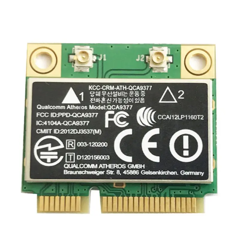 

For Atheros QCA9377 Dual Band BT4.2 WIFI Module Mini PCI-E Wireless Card Adapter