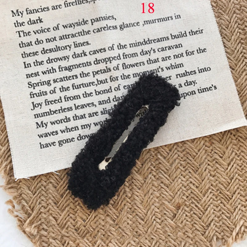 Милые плюшевые модные ВВ заколки для волос милые женщин девочек аксессуары