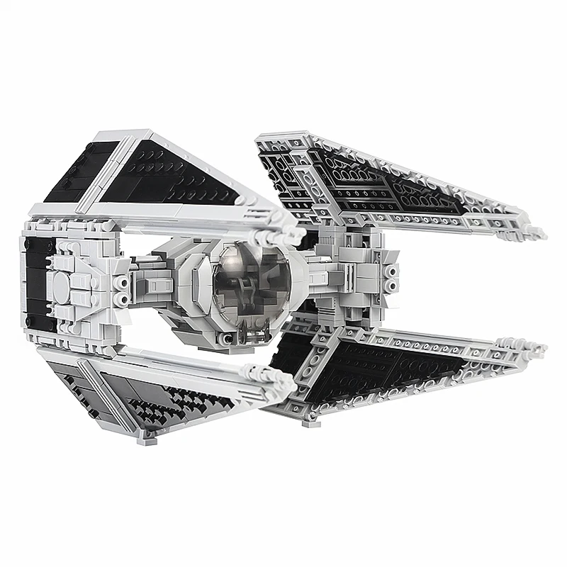 Конструктор MOC Space Series для перехвата галстуков Белый истребитель крыло пилот