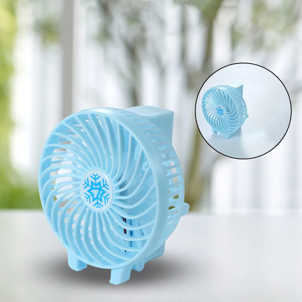 

Mini Fan Portable 3 Speed Adjustable Fan Handheld Electric USB Summer Desk Air Conditioner Cooler Outside Travel Artifact