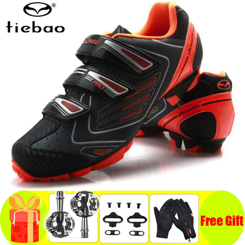 

Кроссовки Tiebao мужские/женские дышащие, самозакрывающиеся, для горного велосипеда, с педалями Spd, спортивная обувь
