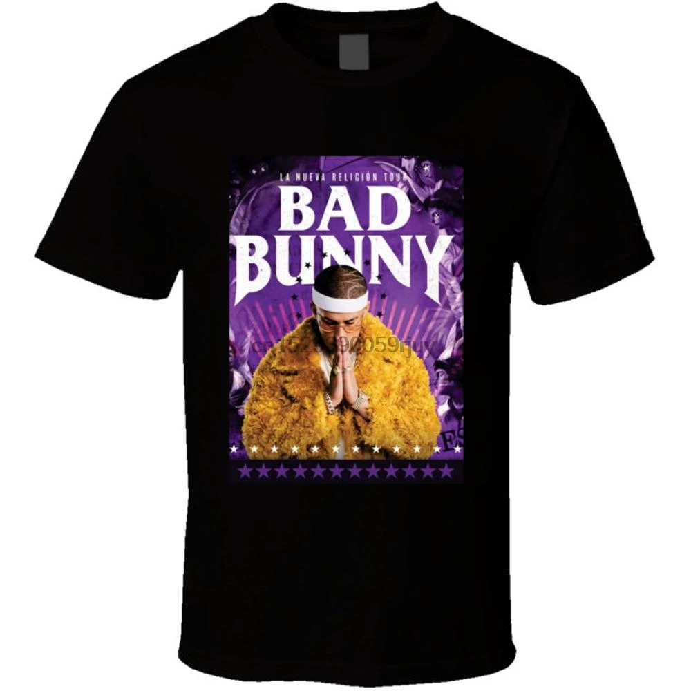 Черная футболка с испанской ловушкой и принтом &quotплохой Кролик&quot | Мужская