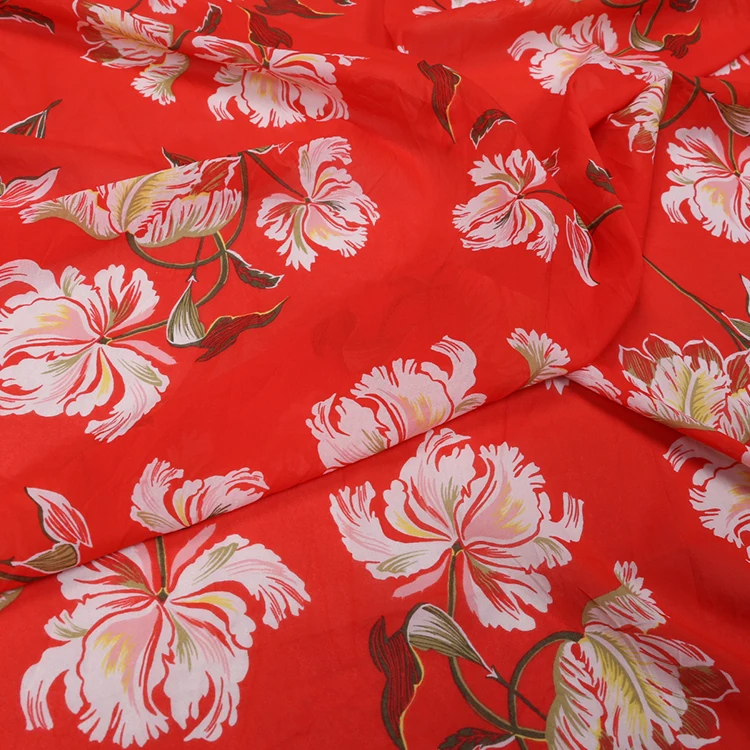 В европейском и американском стиле Сезон Ранняя весна Шелковый жоржет с рисунком