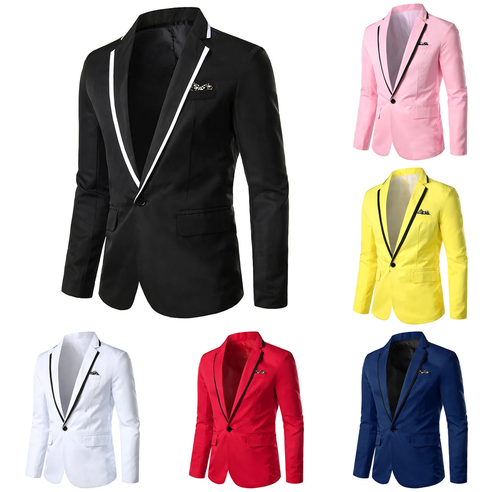 

Высококачественный мужской костюм, пальто, повседневный Блейзер, мужской костюм, мужской однотонный деловой, Свадебный, повседневный мужск...