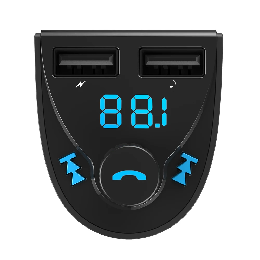 Elistooop автомобильный двойной USB разветвитель для зарядного устройства Bluetooth hands free