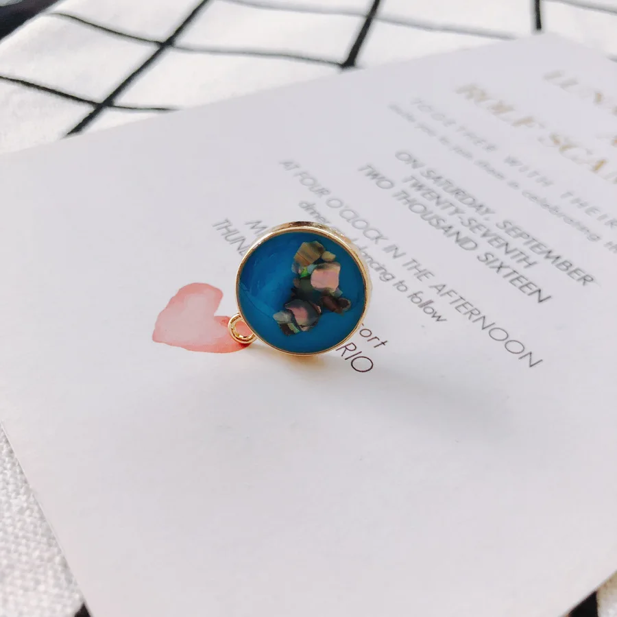 

10 Pieces Spring And Summer Alloy Circular Earrings Ear Needle For DIY Handmade Earrings Material Accessories