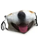 Отметьте на собачников многоразовые лицевая маска Pet портрет милого щенка Животные подарки против дымки маски защитный респиратор рот муфельная печь
